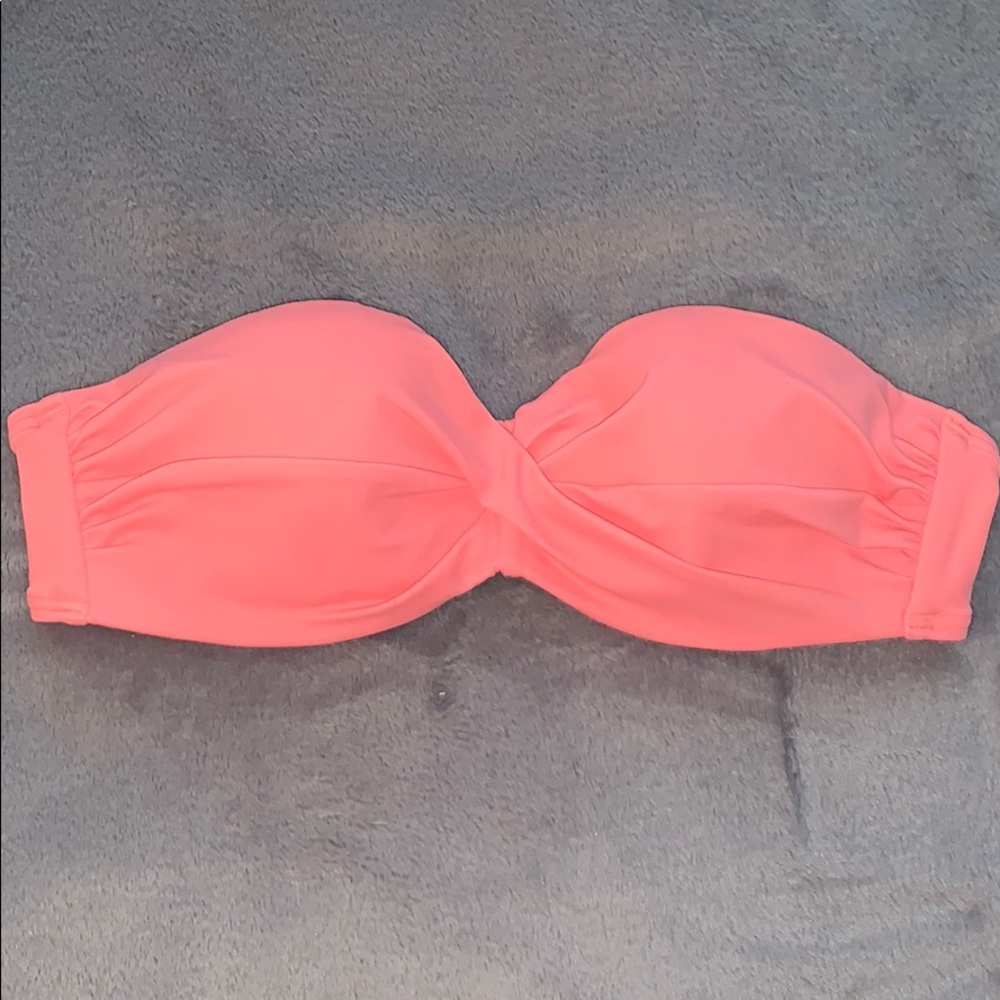 VS peach bandeau swim top